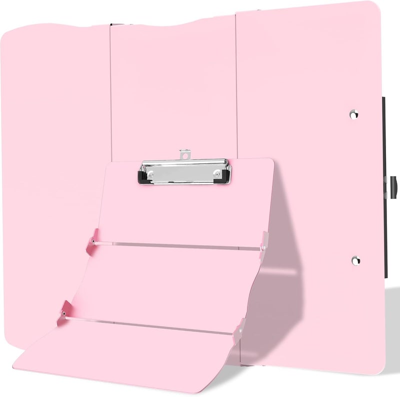 Trustnice Clipboard Foldable Without Edition Cheat Sheets Aluminum 3 Layers Foldable Clipboards Pocket Size Profile Clip Clipboards Notepad for Students, Nurses,Contractor Trucker Driver - Image 1